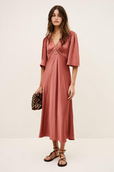Midi Dress Charlotte Pink | ba&sh Clothing