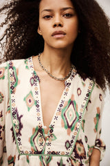 Mini Dress Olalie Off-White | ba&sh Clothing