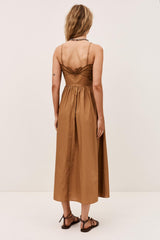 Midi Dress Romi Brown | ba&sh Clothing