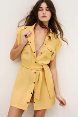 Mini Dress Diala Yellow | ba&sh Clothing
