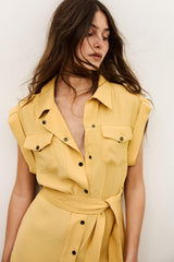 Mini Dress Diala Yellow | ba&sh Clothing