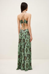 Maxi Dress Omelia Green | ba&sh Clothing