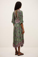 Midi Dress Pipa Green | ba&sh Clothing