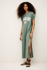 T-Shirt Dress Civia Green | ba&sh Clothing