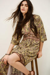 Midi Dress Pipa Yellow | ba&sh Clothing