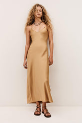 Midi Dress Ciana Brown | ba&sh Clothing