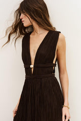 Maxi Dress Tania Brown | ba&sh Clothing