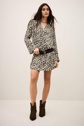 Patterned Mini Dress Perla Off-White | ba&sh Clothing|Sale