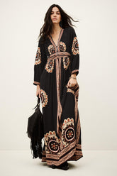 Patterned Maxi Dress Vera Gray | ba&sh Clothing|Sale
