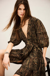 Dress Teodora Green | ba&sh Clothing|Sale