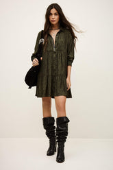 Mini Shirt Dress Rosyna Green | ba&sh Clothing