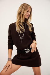 Knit Pullover Dress Ates Brown | ba&sh Clothing