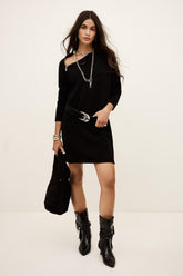 Wool Mini Dress Cheima Black | ba&sh Clothing