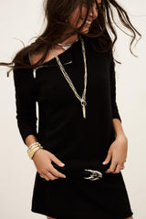Wool Mini Dress Cheima Black | ba&sh Clothing