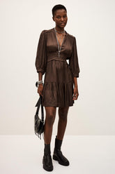 Short Dress Cyriala Brown | ba&sh Clothing