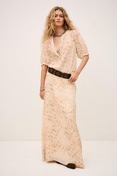 Patterned Maxi Skirt Nattalina Off-White | ba&sh Clothing|Sale