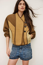 Asymmetric Pocket Jacket Cisca Brown | ba&sh Sale|Clothing