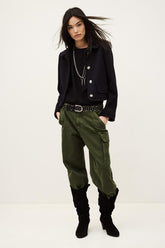 Cropped Fitted Jacket Beradith Blue | ba&sh Sale|Clothing