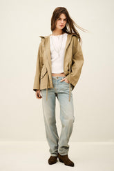 Long Belted Parka Ilio Brown | ba&sh Sale|Clothing