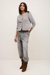 Cropped Button-Up Cardigan Guspa Multicolored | ba&sh Sale|Clothing