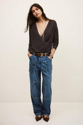 Wrap Sweater Beline Brown | ba&sh Sale|Clothing