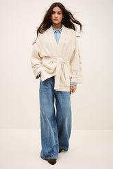 Long Knit Cardigan Perine Off-White | ba&sh Sale|Clothing