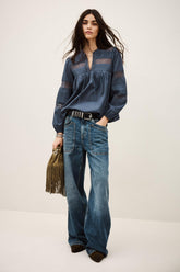 Blouse Nami Blue | ba&sh Sale|Clothing