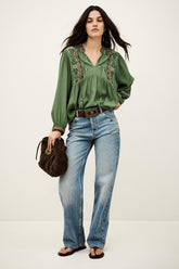 Blouse Tilt Green | ba&sh Sale|Clothing