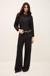 Fitted Satin-Finish Top Cimila Black | ba&sh Sale