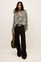 Long Patterned Blouse Pia Off-White | ba&sh Sale