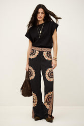 Patterned Flared Pants Valla Gray | ba&sh Sale|Clothing