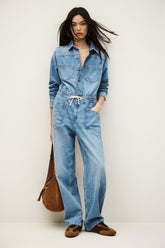 Denim Cargo Jumpsuit Myrella Blue | ba&sh Sale|Clothing