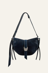 Leather Saddle Bag Youyou Blue | ba&sh Sale|Shoes & Accessories