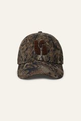 Patterned Cotton Baseball Cap Honi Green | ba&sh Sale|Clothing|Shoes & Accessories