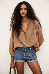 Embroidered Shirt Dalila Beige | ba&sh Clothing