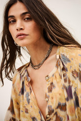 Patterned Shirt Maelle Yellow | ba&sh Clothing