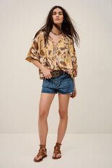 Patterned Shirt Maelle Yellow | ba&sh Clothing