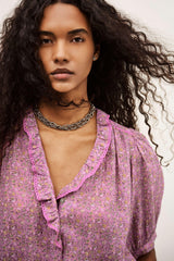 Patterned Shirt Physalys Pink | ba&sh Clothing