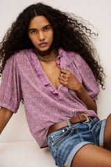 Patterned Shirt Physalys Pink | ba&sh Clothing
