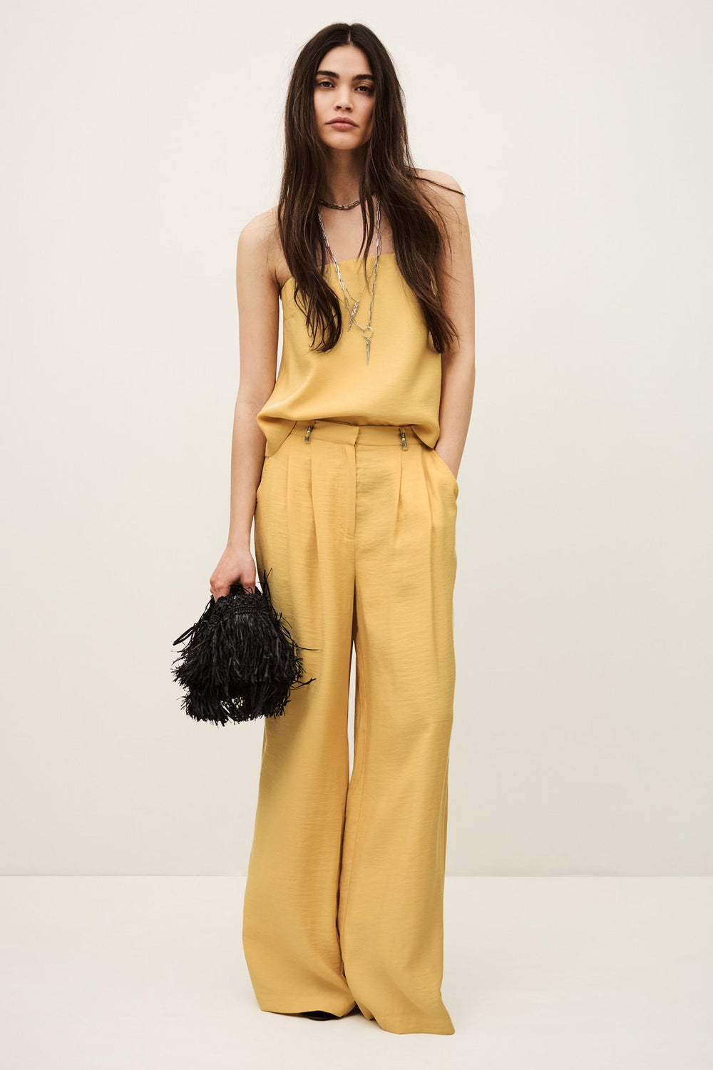 Strapless Bustier Top Deborah Yellow | ba&sh Clothing