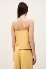 Strapless Bustier Top Deborah Yellow | ba&sh Clothing