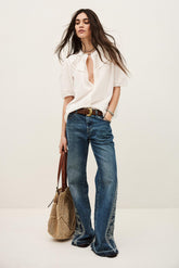 Cotton Shirt Nella Off-White | ba&sh Clothing