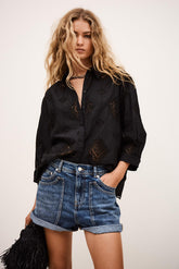3/4-Sleeved Shirt Muriel Black | ba&sh Clothing