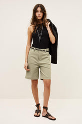 Loose-Fitting Cotton Bermuda Shorts Todd Green | ba&sh Clothing