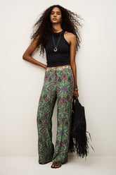 Wide-Leg Pants Pali Green | ba&sh Clothing