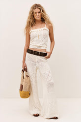 Pointelle Stitch Pants Santy Off-White | ba&sh Clothing