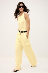 Wide-Leg Cargo Pants Cary Yellow | ba&sh Clothing