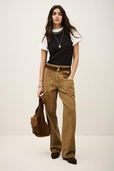 Wide-Leg Pants Fima Brown | ba&sh Clothing