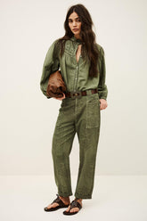 Carrot Leg Pants Giany Green | ba&sh Clothing