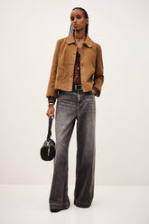 Straight-Cut Jacket Milas Brown | ba&sh Clothing